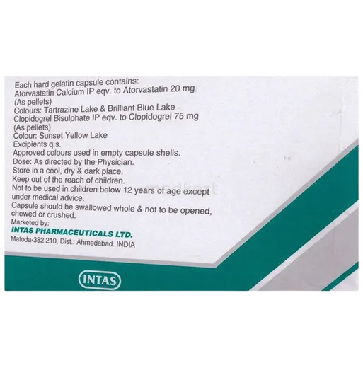 lipicure cv 20/75mg tablet 10's